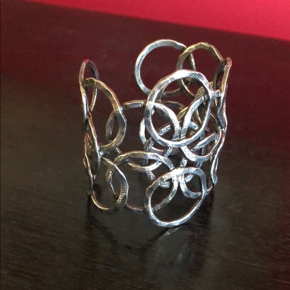 GAS Bijoux Olympie Silver Plated Cuff - Picture 2 of 5